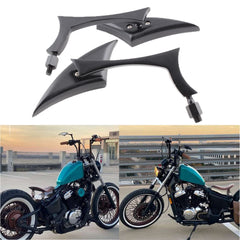 Rich Choices rear-view mirrors aiding lane changes on a bike