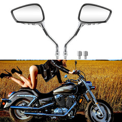 Rich Choices chrome skull mirror right 8mm enhances on-road awareness