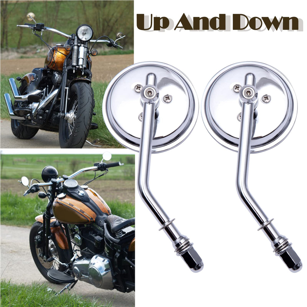 Rich Choices Harley-compatible mirror set fits multiple models securely