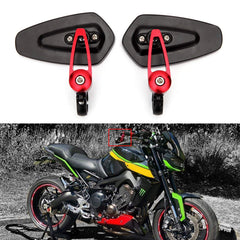Rich Choices mirror on a sport motorcycle for improved visibility