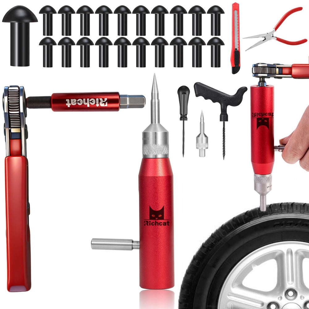 Richcat compact repair kit supports confident roadside tire maintenance