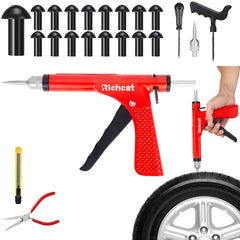 Richcat tubeless puncture kit with mushroom plug for quick on-road repairs