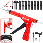 Richcat tubeless puncture kit gun in action for quick roadside repair