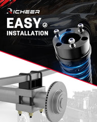 Richeer aluminum forged components illustrate strength for leveling lift kit.