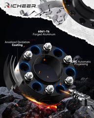 Richeer 87.1 mm center bore spacer aligns hub precisely