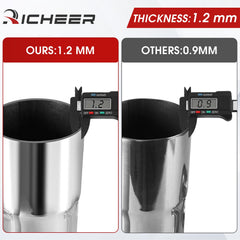 Richeer packaged exhaust pipes arrive protected for safe shipping.
