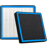 RICHWEI CF10134 activated-carbon layer close-up for odor control.
