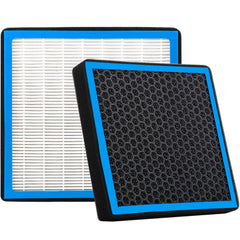 RICHWEI CF10134 activated-carbon layer close-up for odor control.