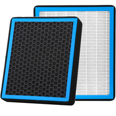 RICHWEI CF11966 cabin air filter packaging highlighting activated carbon for odor reduction