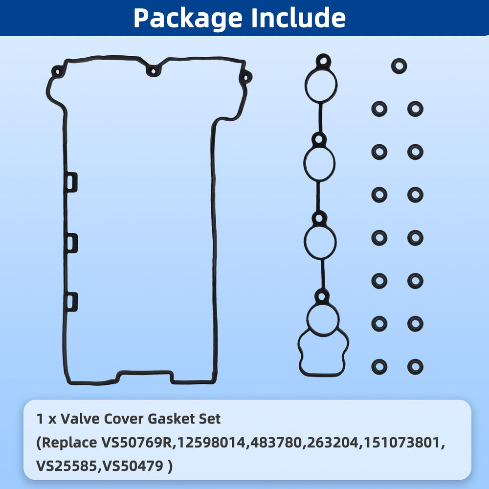 VS50769R components laid out with clear labeling to simplify ordering.