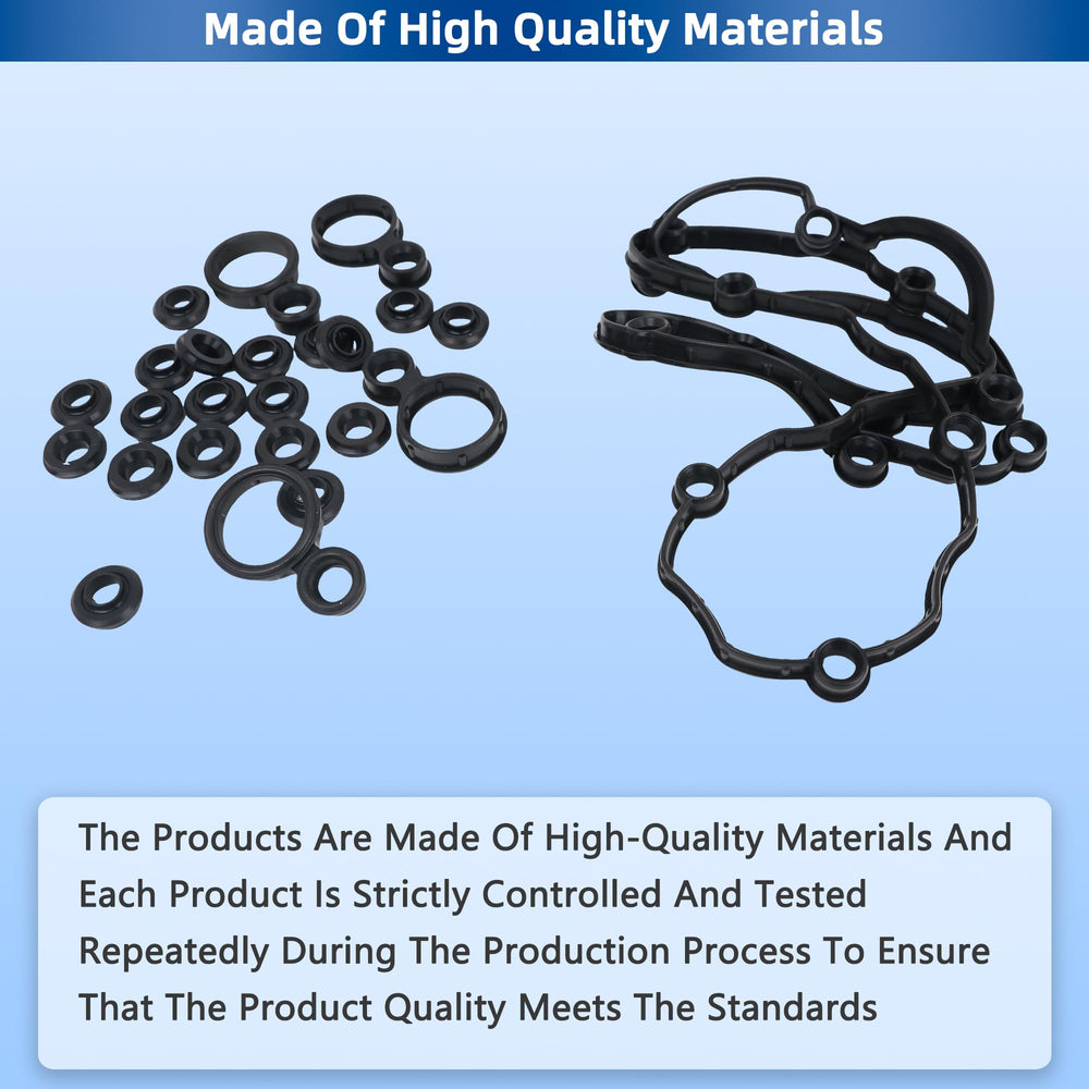 RICHWEI VS50906R engine valve cover gasket set for Chrysler 200 2.4L engines, intended for secure seal.