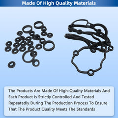 RICHWEI VS50906R engine valve cover gasket set for Chrysler 200 2.4L engines, intended for secure seal.