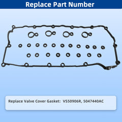RICHWEI VS50906R engine valve cover gasket set for Jeep Renegade 2.4L engines, supports durable performance.
