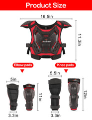 RIDBIKER gear set suited for motocross, ATVs, skating, and other outdoor activities.