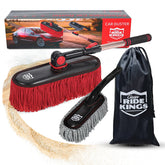 RIDE KINGS car duster with telescopic handle for scratch-free exterior cleaning