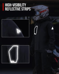RIDEIRON double-layer flaps block wind and rain for reliable protection