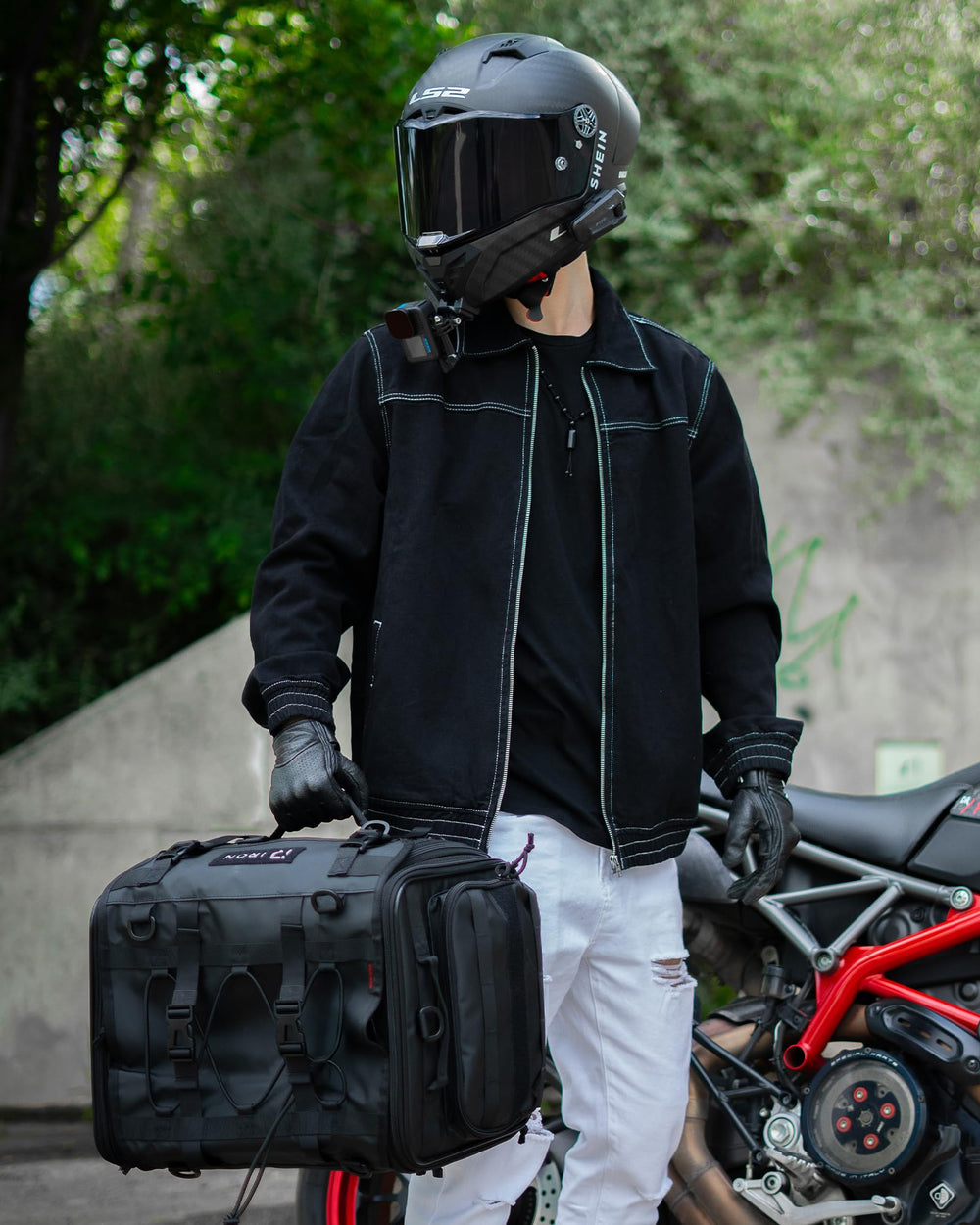 RIDEIRON tail bag anti-abrasion base protects and stabilizes