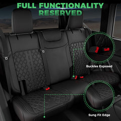 RIDEPOSH airbag-safe seat cover preserves safety features and compatibility.