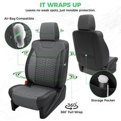 RIDEPOSH front seat cover for Sierra 1500 enhances interior style