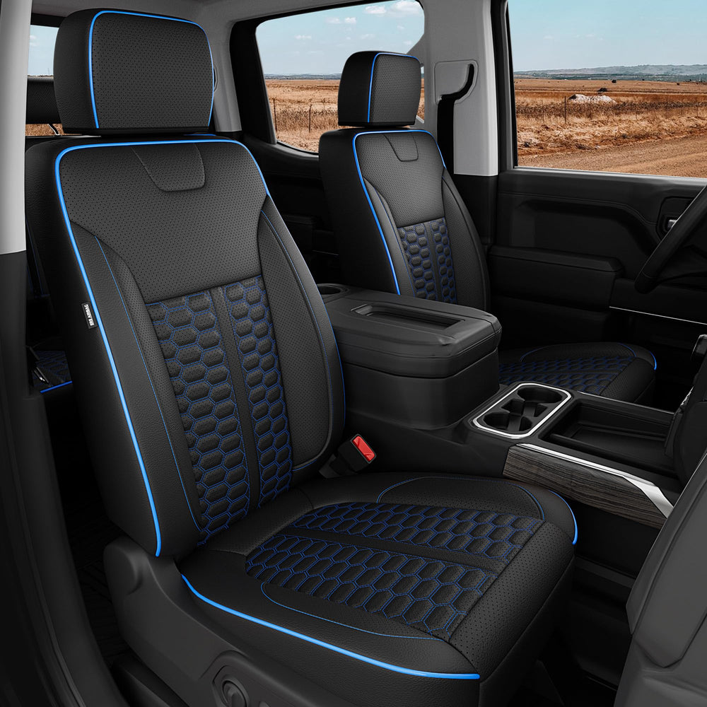 RIDEPOSH front seat cover for Silverado protects against spills and wear