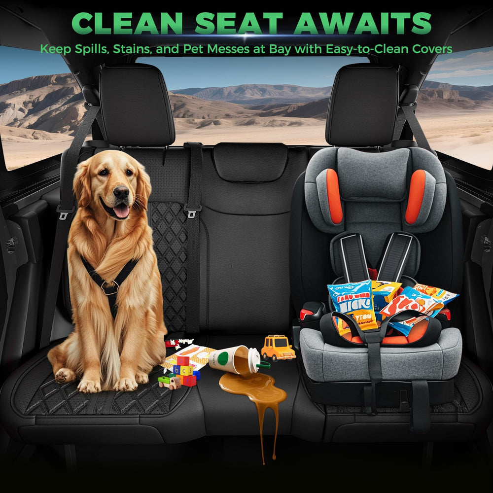 RIDEPOSH full-set seat covers refresh cabin aesthetics and feel.
