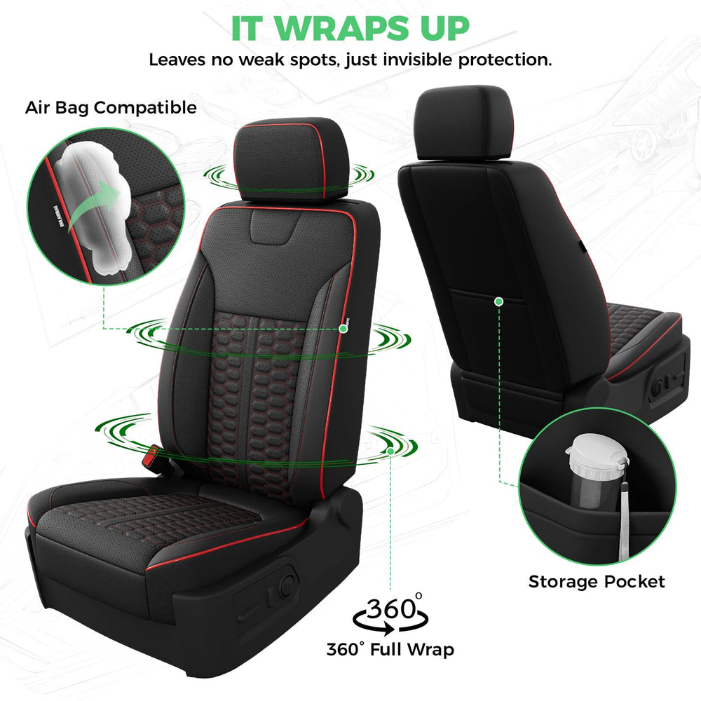 RIDEPOSH jump seat cover protects the folding seat in crew cabs.
