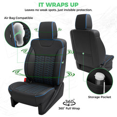 RIDEPOSH multi-layer foam padding enhances seat comfort on long drives