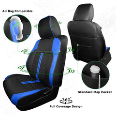 RIDEPOSH embossed leather pattern adds upscale detail to the cabin.