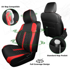 RIDEPOSH durable faux leather resists daily wear on Tacoma seats