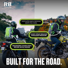 RiderBag weather-resistant materials shield contents in changing weather
