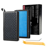 Ridering cabin air filter with 4-layer HEPA for precise Model 3/Y fit and clean interior air.