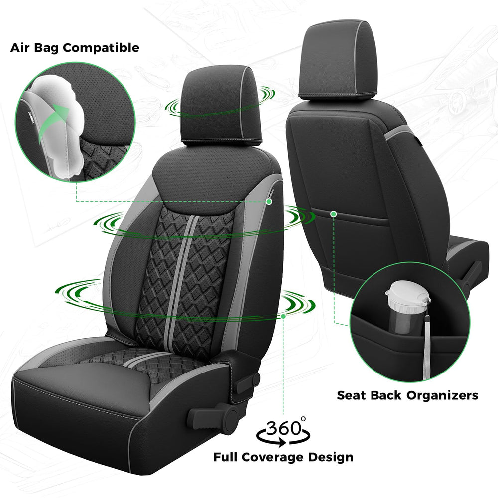 RIDEPOSH Jeep Wrangler rear row seat cover protects seats from pets and mud.