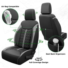 RIDEPOSH Jeep Wrangler rear row seat cover protects seats from pets and mud.