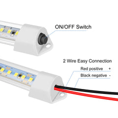 Rifachua 12V LED bar package includes hardware for quick setup