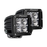 RIGID D-Series PRO flood beam front view demonstrates wide-area illumination