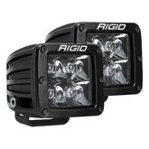 RIGID D-Series PRO light pod spot Midnight Edition, front view, delivers compact high-output illumination.