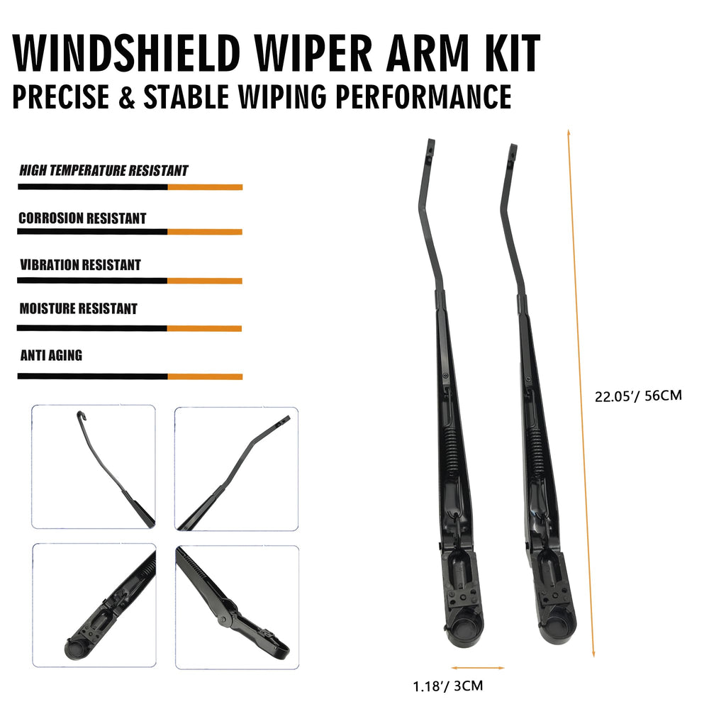 RigidWire OE replacement wiper arm compatible with 42647 42648 for easy swap.