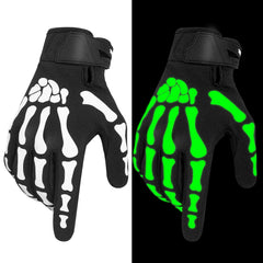 RIGWARL glow-in-dark skeleton gloves for night riding