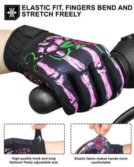 RIGWARL gloves featuring a hook-and-loop fastener for easy on-off