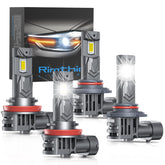 Rimthin 9005 H11 bulbs front view for enhanced night visibility
