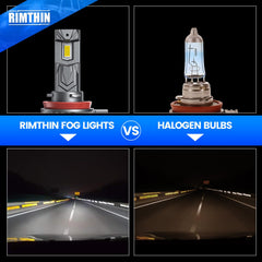 rimthin 1:1 mini-size H11 design matches original halogen fit.
