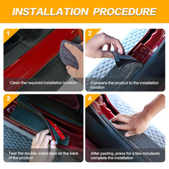 Rindoujin door sill guard after off-roading cleans easily and dries fast.