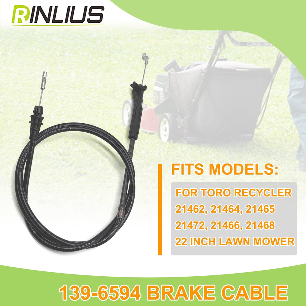 Rinlius 139-6594 brake cable for Toro 21465 Recycler with SmartStow enables smooth operation