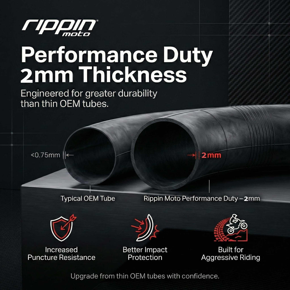 Rippin Moto 2mm thick tube boosts puncture protection without extra weight