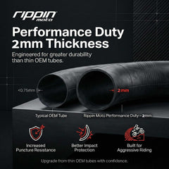 Rippin Moto 2mm thick tube boosts puncture protection without extra weight
