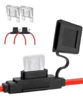 Riseuvo 2-pack inline maxi fuse holder front view with sturdy terminals for high-current protection.