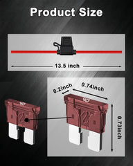 Riseuvo 40A blade fuses included safeguard your 12V circuit.