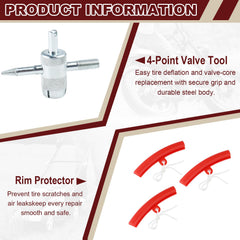 Riseuvo rim protectors protecting wheels during removal for scratch-free rims.