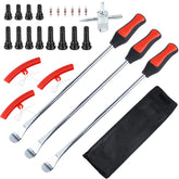 Riseuvo Tire Spoon Kit collection with durable spoons ready for professional or DIY tire changes.