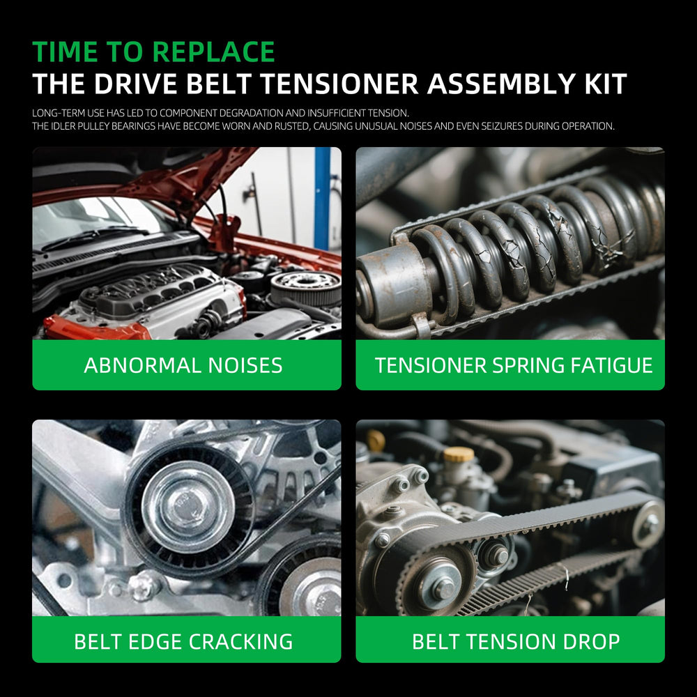 Riyhch serpentine belt kit complete package for Dodge Ram
